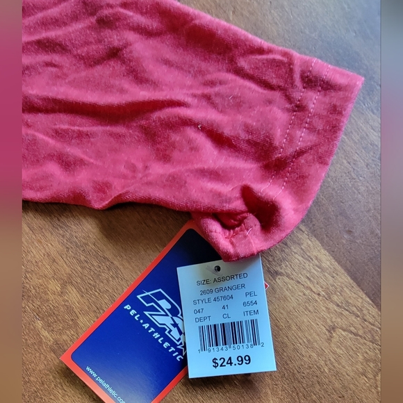 Pel Athletic, Red long sleeve hooded sweatshirt size Large - Picture 2 of 5